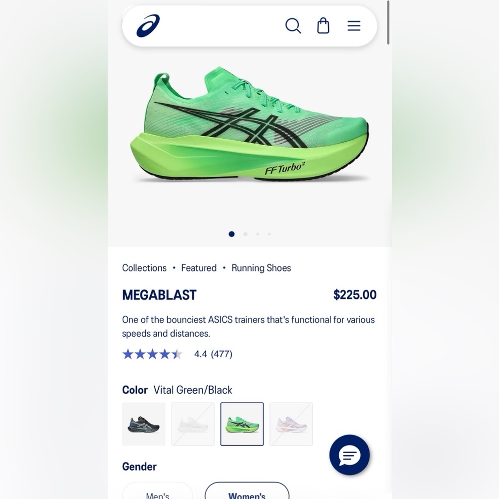 Asics Megablast Women’s 6.5 w/box - Picture 9 of 10